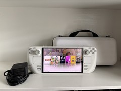 Valve Steam Deck OLED Limited Ed. White 1TB Handheld Console w/Case- Excellent