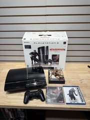 Sony PS3 Backwards Compatible 80GB Model CECHE01MG Metal Gear Solid 4 Box CIB