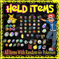 Pokemon ✨Sword & Shield Scarlet & Violet✨ Held 6IV All Items With Random BDSP