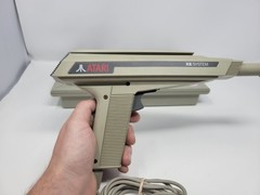 Atari XE System Console + Light Phaser + 2 Games + Manuals Untested Free US Ship