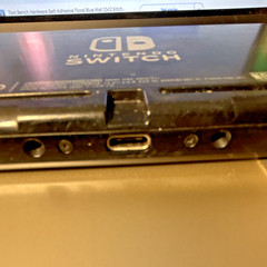 Nintendo Switch Black Handheld Console USB-C microSD Card Slot Jack UNTESTED