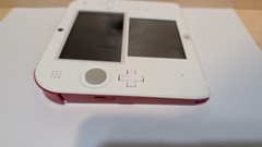 Nintendo 2DS White/Red US Version W/Cable & SD *Tested*