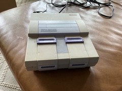 Super Nintendo entertainment system 1990 used with games, connectivity to new tv