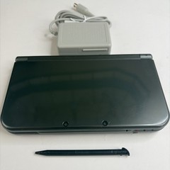 NICE! New Nintendo 3DS XL Gray Black Console Top IPS Charger Stylus US Version