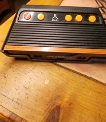 Atari Flashback 3 Home Console Black Orange Composite RCA Joysticks Controllers