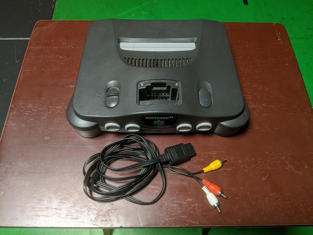 Nintendo 64 N64 Console Only Tested Working – No Jumper Pak + AV composite cable