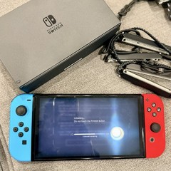 Nintendo Switch OLED Model Handheld Console – 64GB – Black/Neon Red/Neon Blue