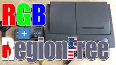 PC Engine DUO Scart RGB Csync 75/TTL/CVBS Region Free Jailbar fix FULL RECAPPED