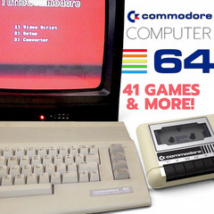 Commodore 64 WORKING!!! 41x Cassette Games, Datasette, Joysticks & Booklet