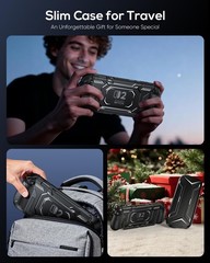 Switch 2 Protective Case, Switch 2 Cover with Dockable TPU Middle Frame, Non-…