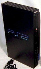 2 WIRELESS CONTROLLERS Sony PS2 Game System Gaming Console PLAYSTATION-2 Black