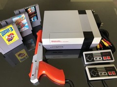 NINTENDO NES Console System Bundle Games Super Mario 1 2 3 SHIPS SAME DAY