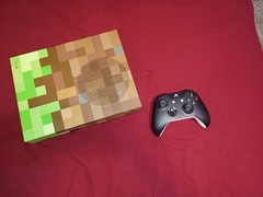 Microsoft Xbox One S Minecraft Limited Edition Bundle 1TB Green & Brown Console