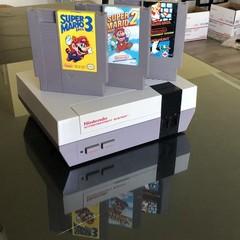 NINTENDO NES Console System Bundle Super Mario 1 2 3 Brand New 72 Pin Connector