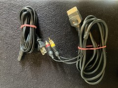 Xbox Original Console Bundle Controllers, DVD Playback Dongle/remote, Cables