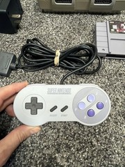 Super Nintendo SNES Console System Bundle w/OEM Controller Cables Game WORKING