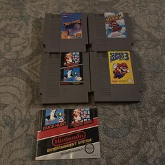 Original NES Nintendo Console Bundle With MARIO 1 2 3 Xevious Games TESTED