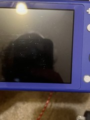 Authentic & Tested Blue Nintendo Switch Lite Console & Charger, Works, Read