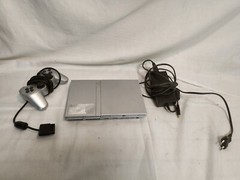 Sony PlayStation 2 Slim Console With Joystick Power Supply And Memory Card 8mb