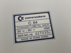 Commodore 64C Personal Computer Game System PAL Vintage Mint Condition
