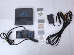 PC Engine CORE GRAFX console + Bomberman, ’93, ’94 game set NTSC-J Tested