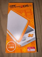 Mint – Nintendo 2DS LL Console – White × Orange w/Box Japanese Region Codes JP