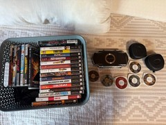 Sony PSP-1001 Handheld Console Bundle – Upgraded 128GB + 19 Games + 9 UMD Movies
