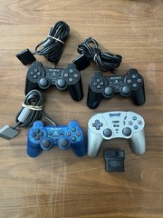 Sony PlayStation 2 PS2 Console Bundle 4 Controllers 2 Tomb Raider Games TESTED