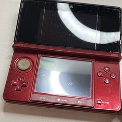 Flame Red Nintendo 3DS (Original) – WORKING – Includes Charger and Game