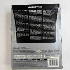 Gameboy micro With Complete In big box Inserts, Charger, Faceplates OEM