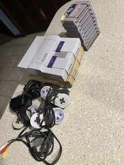 Super Nintendo SNES Bundle Two Consoles 3 Controllers & 9 Games Tested