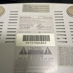 Sony PlayStation 1 PSOne White Console Video Game System SCPH-101