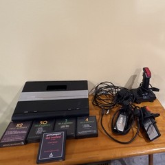 Atari 7800 ProSystem Console Bundle 5 Tele-Games Carts Tested Working