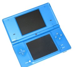 Nintendo DSi Blue Console System Bundle w/ Mario Kart & Stylus (5 Games) TESTED!