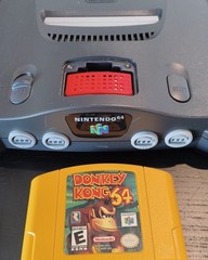 Nintendo 64 N64 Console Gray W/ Donkey Kong 64 and Expansion Pack Tested Working
