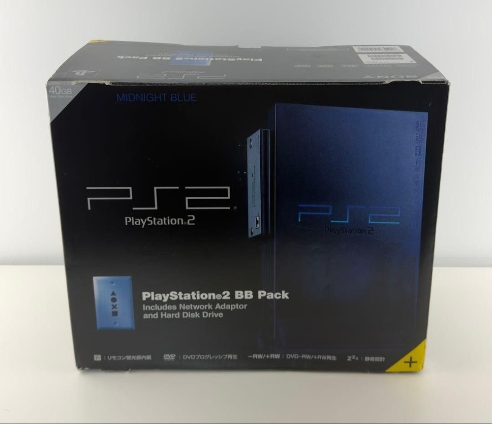Sony PS2 BB Pack Midnight Blue SCPH-50000 MB/NH Console Complete Tested Japan