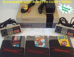 Nintendo NES Console System Bundle NEW PIN Game lot Super Mario 1 2 3 TRILOGY!