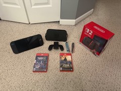 Nintendo Switch 2 Mario Kart World Bundle + Zelda BOTW + Pokemon Legends Z-A