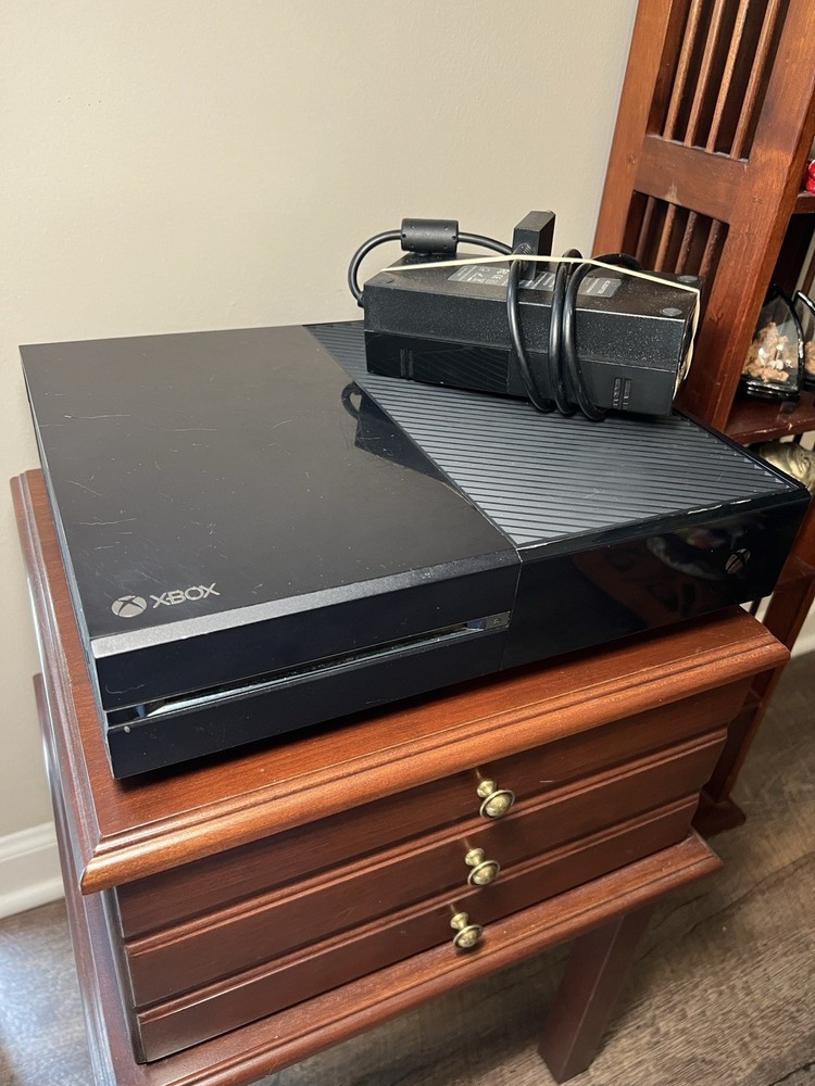 Microsoft Xbox One Console with AC Adapter Cord Both For Parts Only Untested