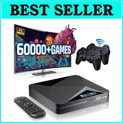 Powerful All-in-One Retro Console: 65,000+ Games & 60+ Emulator Compatibility-~
