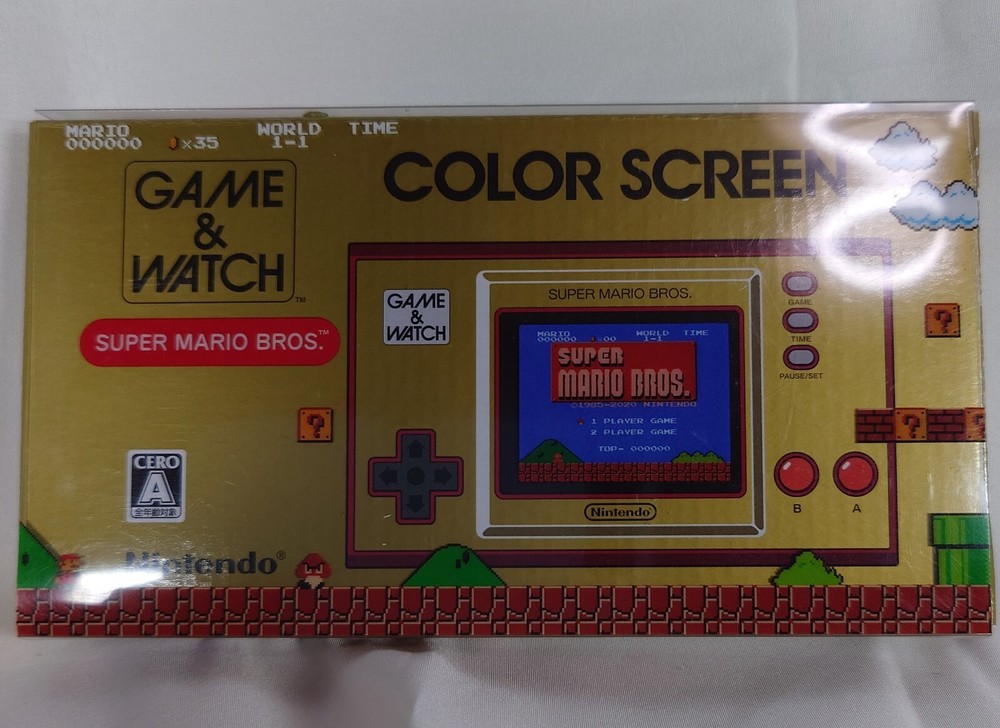 [in hand] Nintendo Game & watch Super mario bros　Handheld Console
