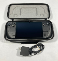 Valve Steam Deck 256GB Handheld System with Blue Logo Case – Very Good