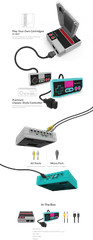 Hyperkin RetroN 1 M07473-HYB AV Gaming Console for NES (Hyper Beach) – NES
