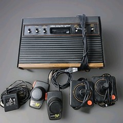 Atari 2600 Light Sixer 6-Switch Console W/ Power AC Adapter & Controllers TESTED