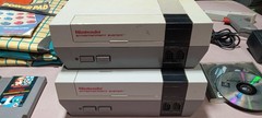 NES Action Bundle Set: 2 Consoles, 2 Controllers, Zapper, Powerpad + Game Genie