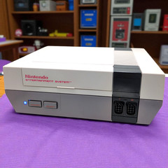 Nintendo NES Console with RGB Mod, Blue LED, Multiout Port, RGB and S-Video