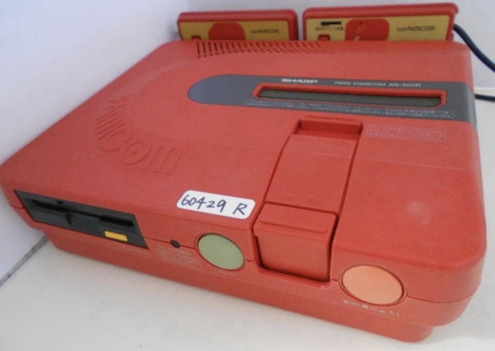 Twin Famicom Sharp Nintendo AN-500R Console Tested Free Ship