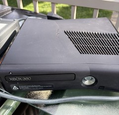 Microsoft Xbox 360 S Slim Black Console Model 1439 Tested Working -No Controller