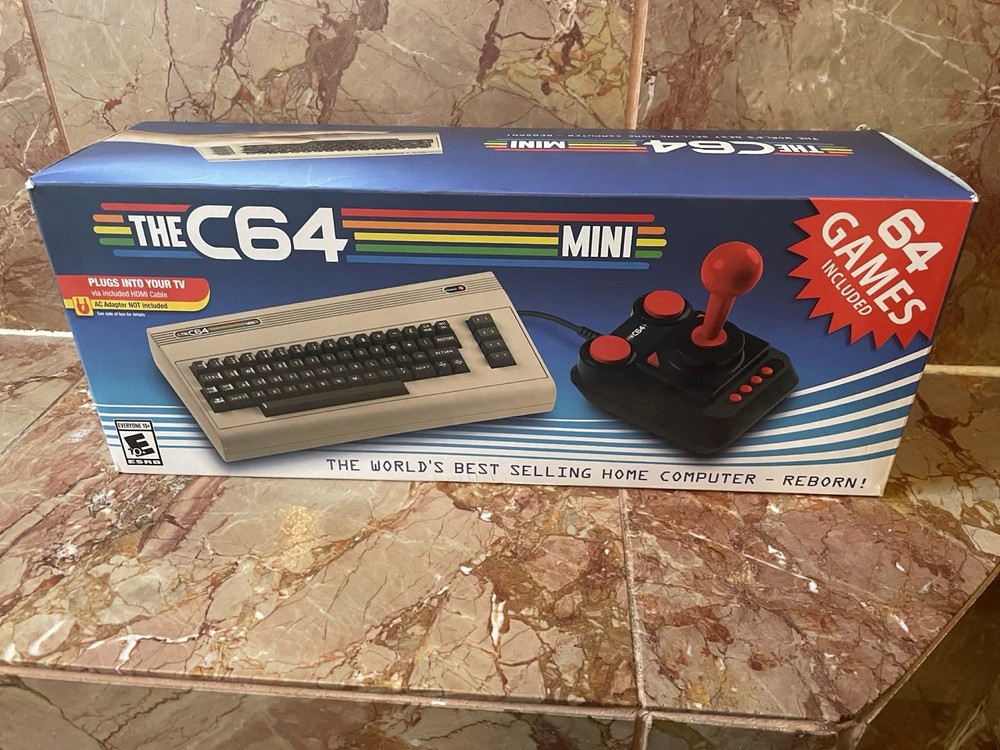 C64 Mini Micro Commodore Console + Joystick Retro Console System OPEN BOX