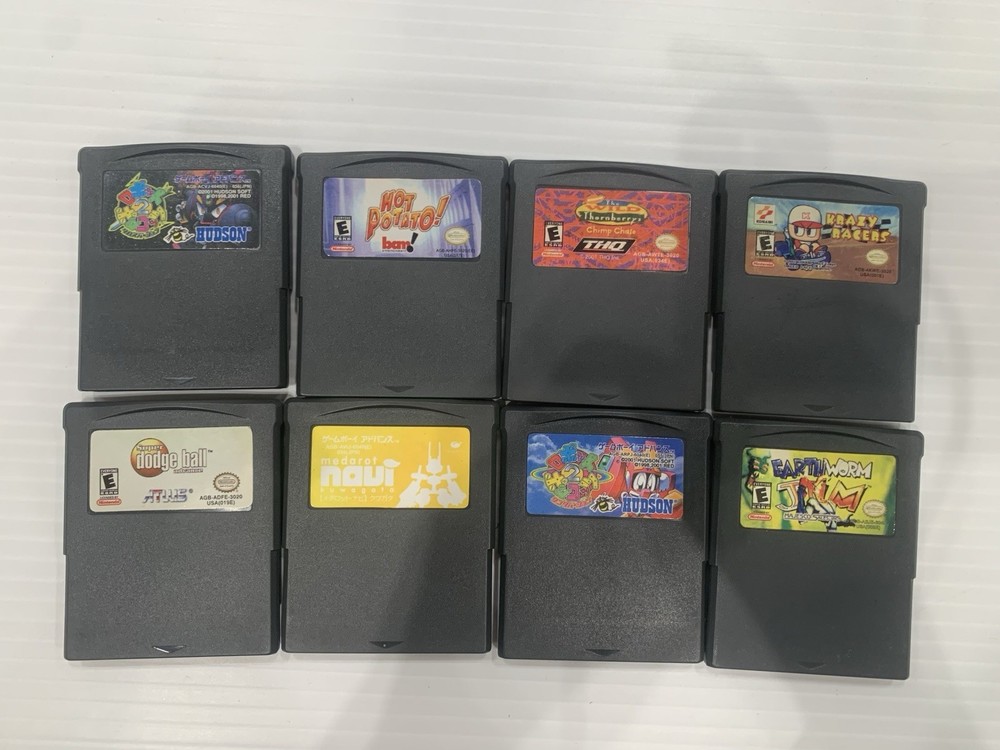 Gameboy Advance Big Lots (Taiwan Long Cart) 8 Loose Cartridge Tested Working